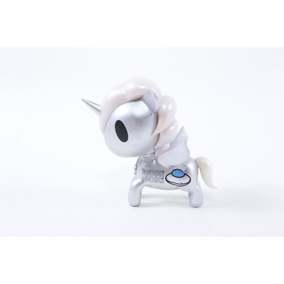 Vintage, Toki Doki, Alien, Unicorn, Toy, Figure, Silver, Horse, Wings, Animal - Picture 2 of 2